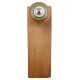 2 Pieces Pea Green Striped Ceramic Floral Door Stoppers